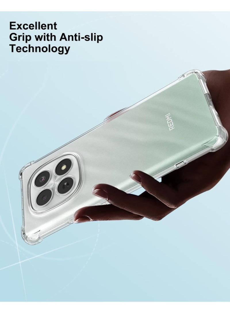 جراب حماية شفاف من مادة TPU الناعمة وخفيف الوزن لهاتف Redmi Note 15 5G، مزود بحماية للكاميرا. - Image 5